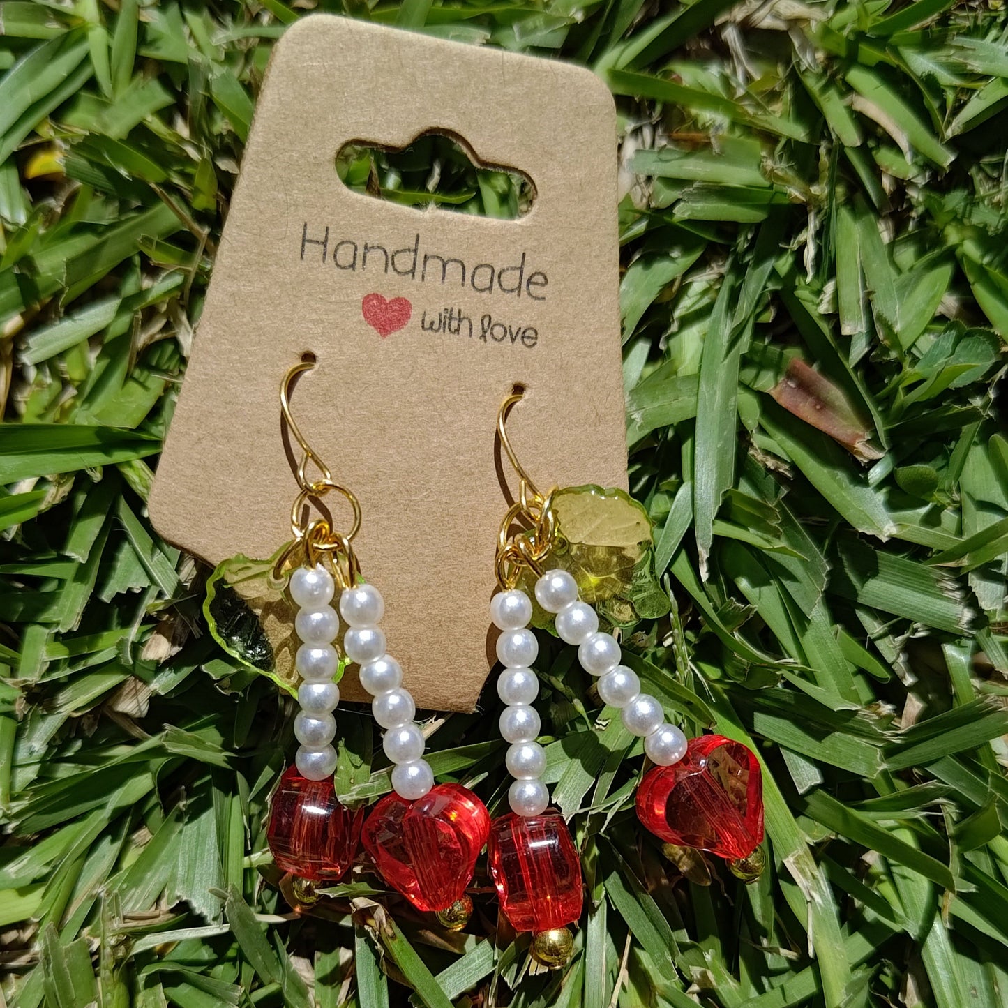 Red Heart Earrings