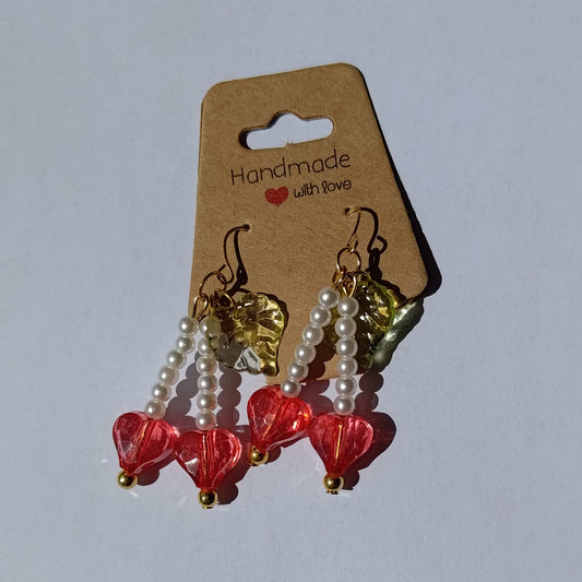 Red Heart Earrings