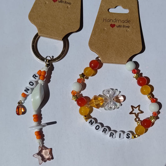 Lando Norris Bracelet and Keyring