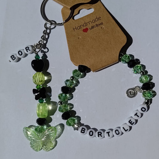 Gabriel Bortoleto Bracelet and Keyring