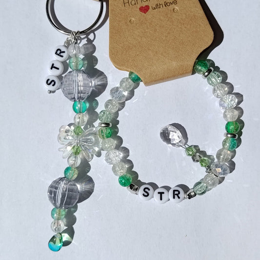 Lance Stroll Keychain and Bracelet